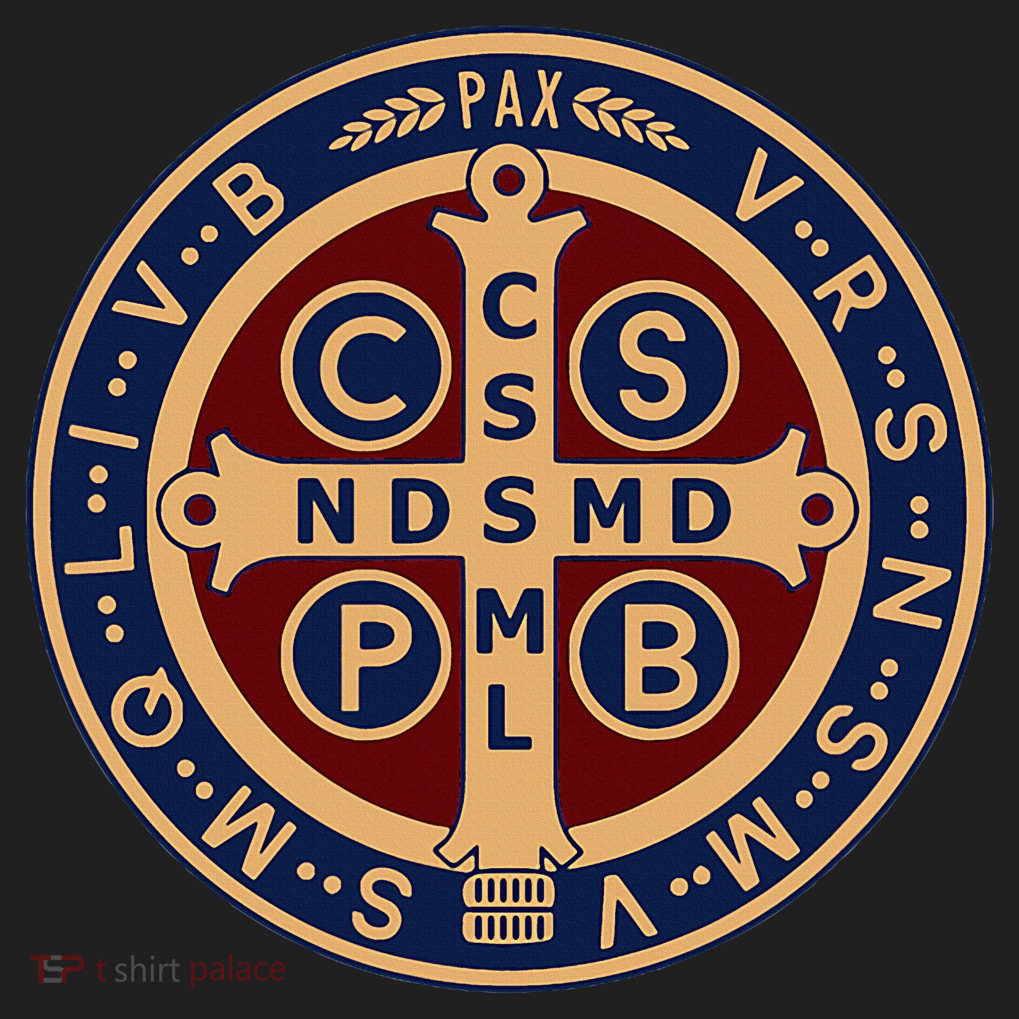 The Saint Benedict Medal Catholic Golf Towel