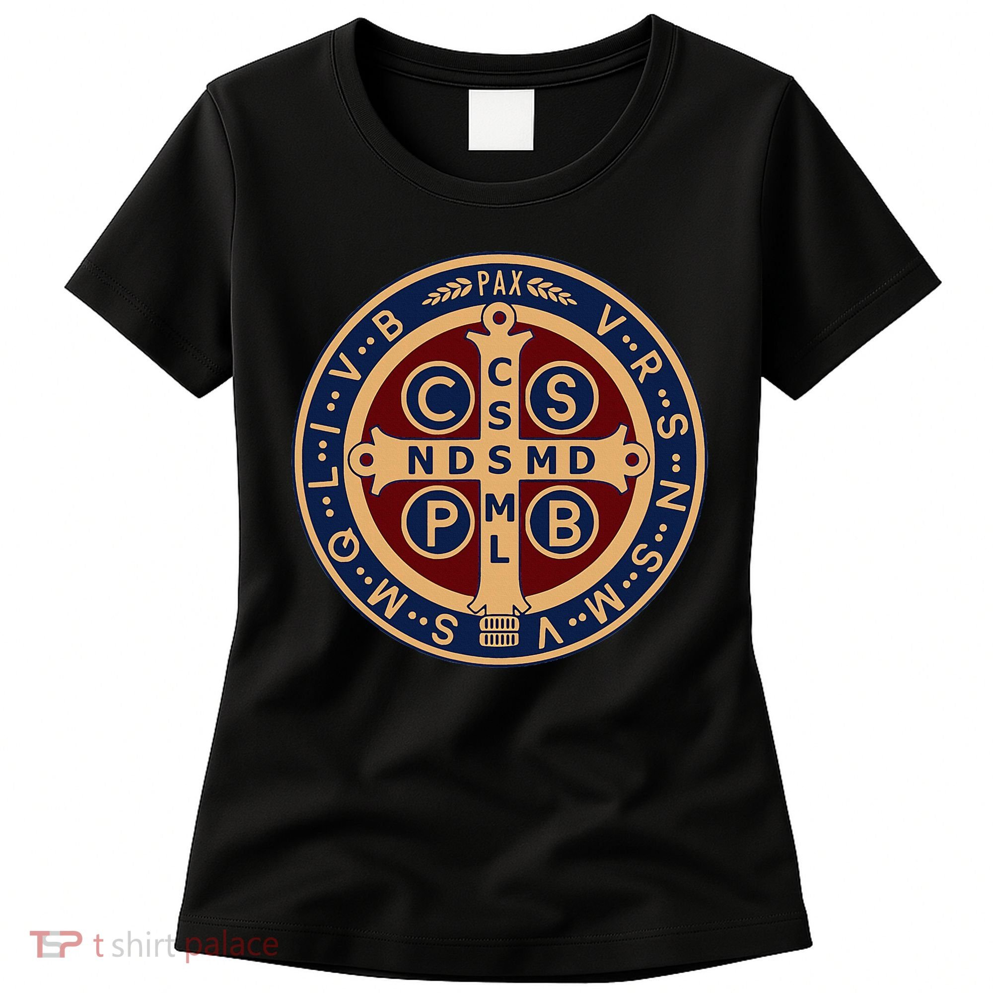 The Saint Benedict Medal Catholic Women's T-Shirt