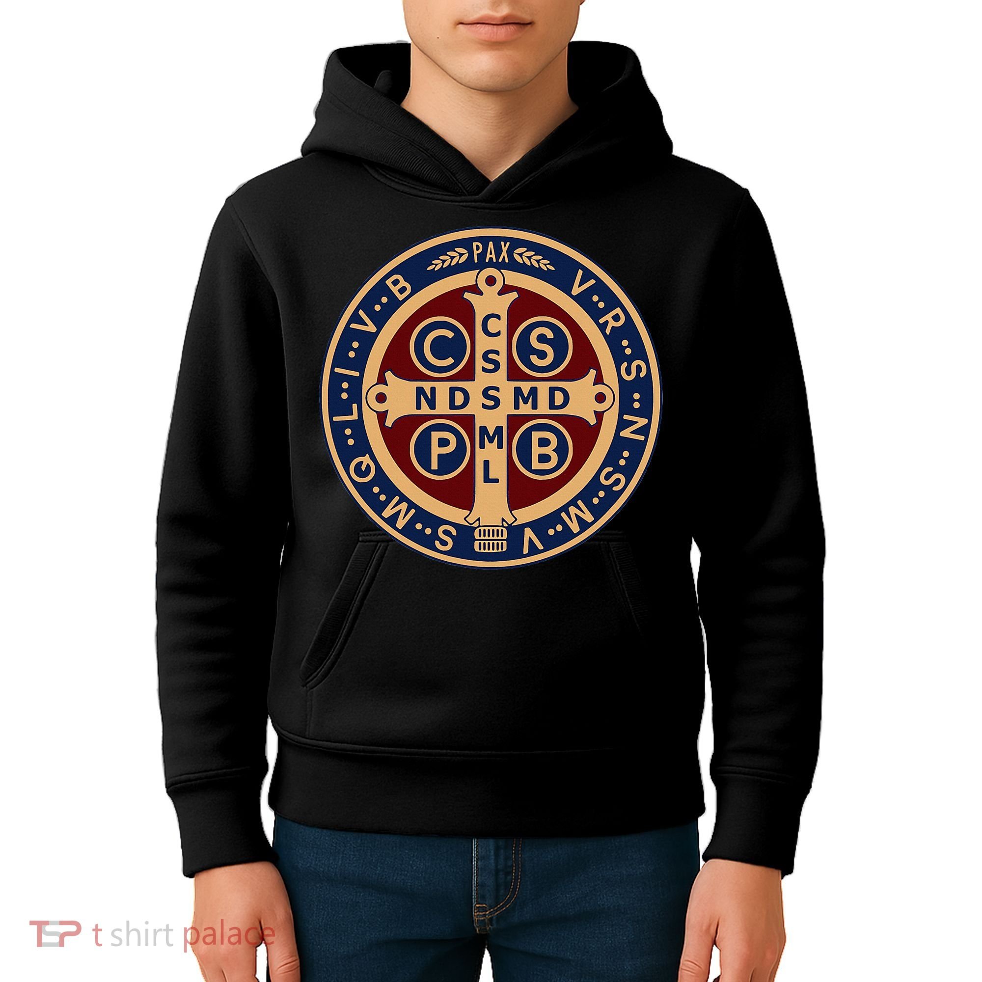 The Saint Benedict Medal Catholic Kids Hoodie
