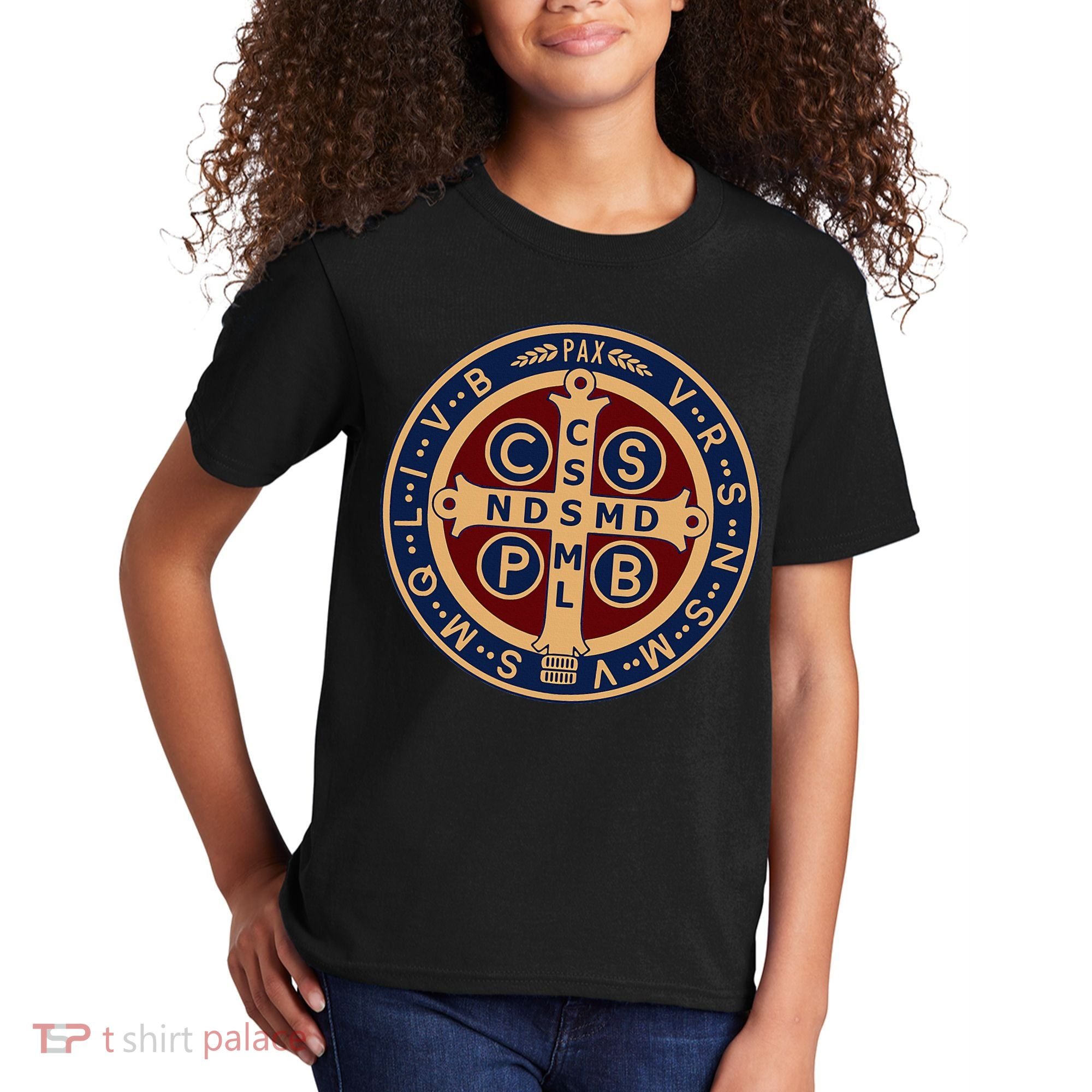 The Saint Benedict Medal Catholic Kids T-Shirt