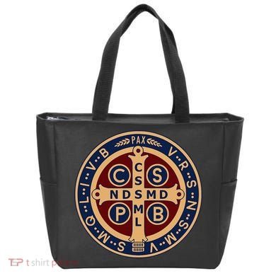 The Saint Benedict Medal Catholic Tote Bag
