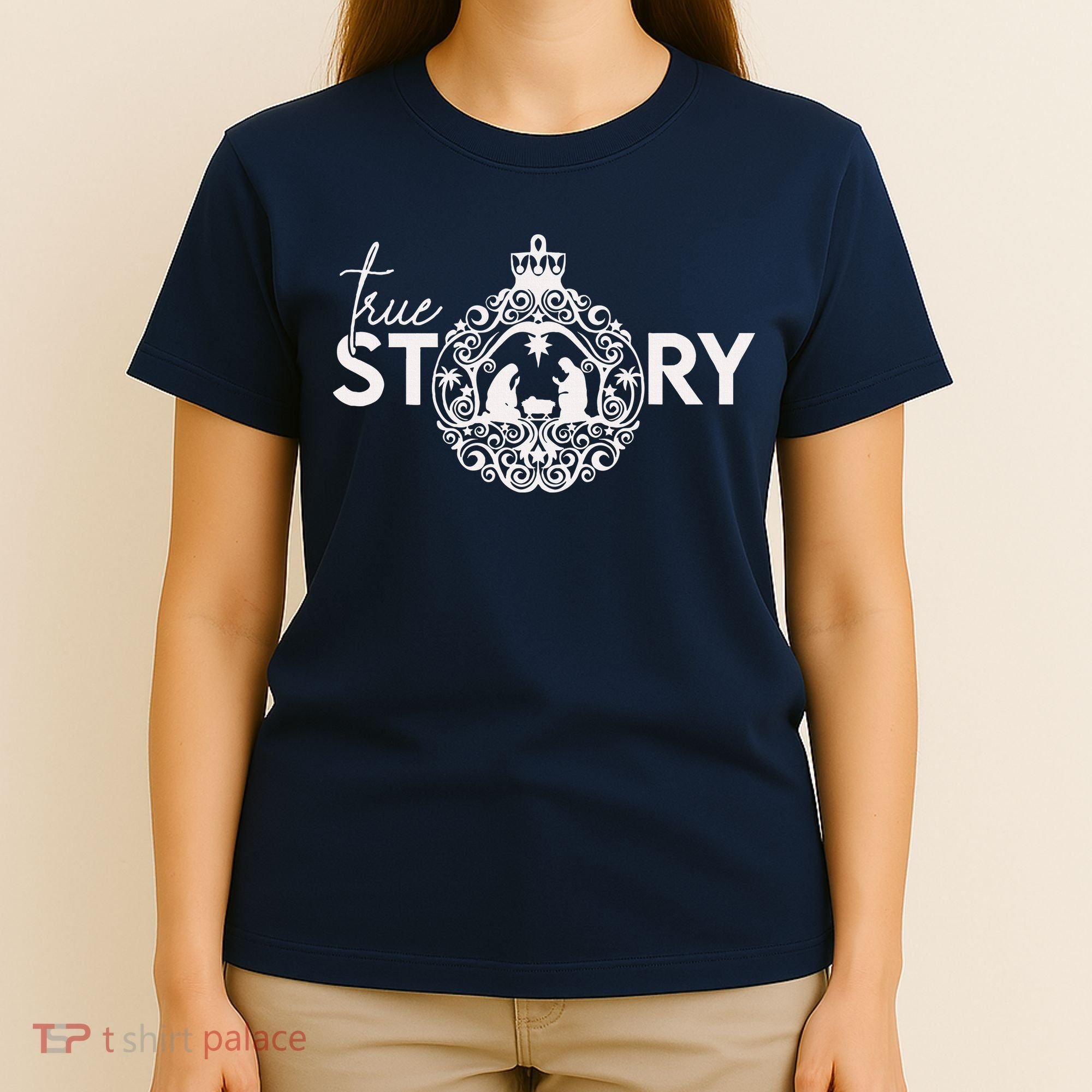 True Story Christmas Nativity Jesus Christian Christmas T-Shirt
