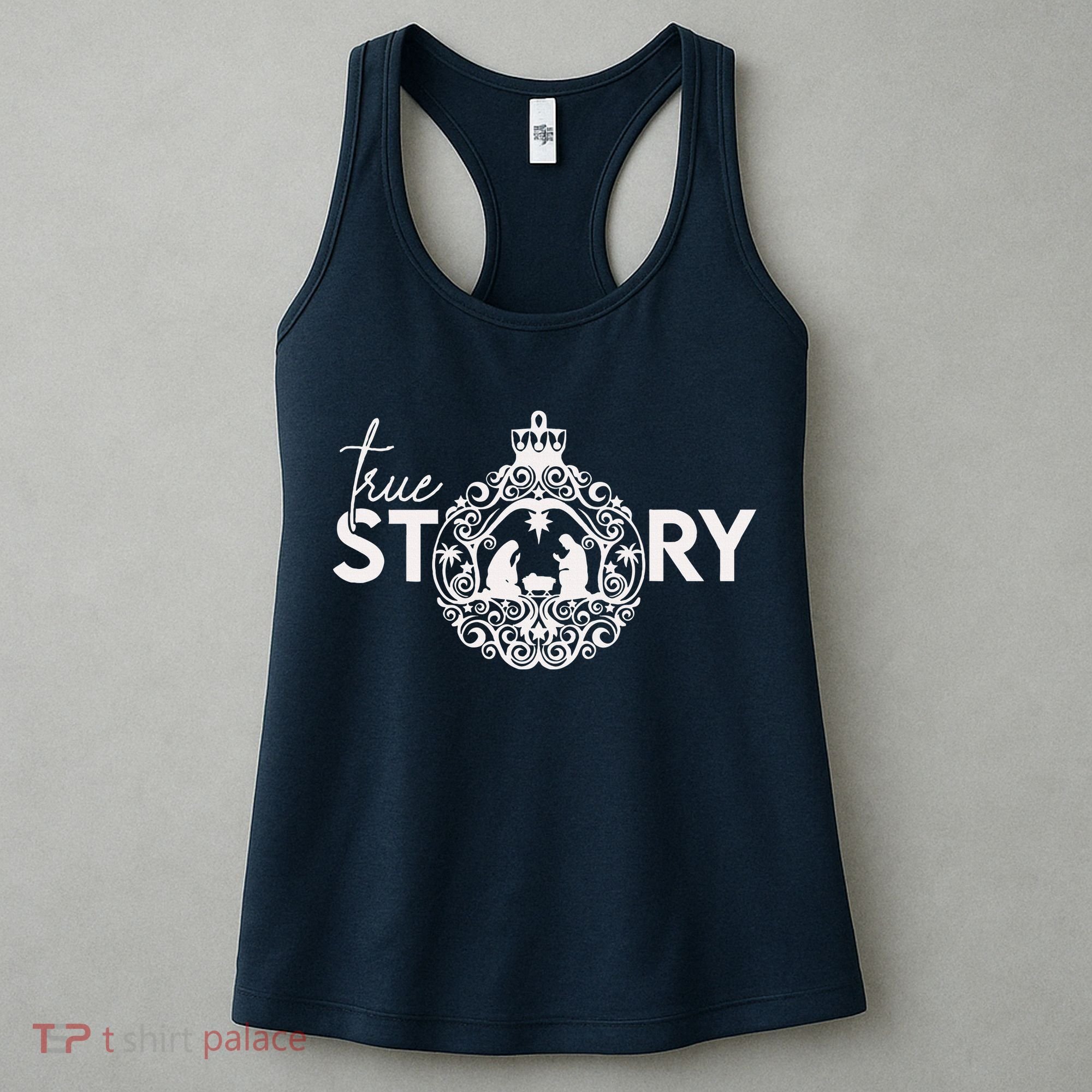 True Story Christmas Nativity Jesus Christian Christmas Women's Tank Top