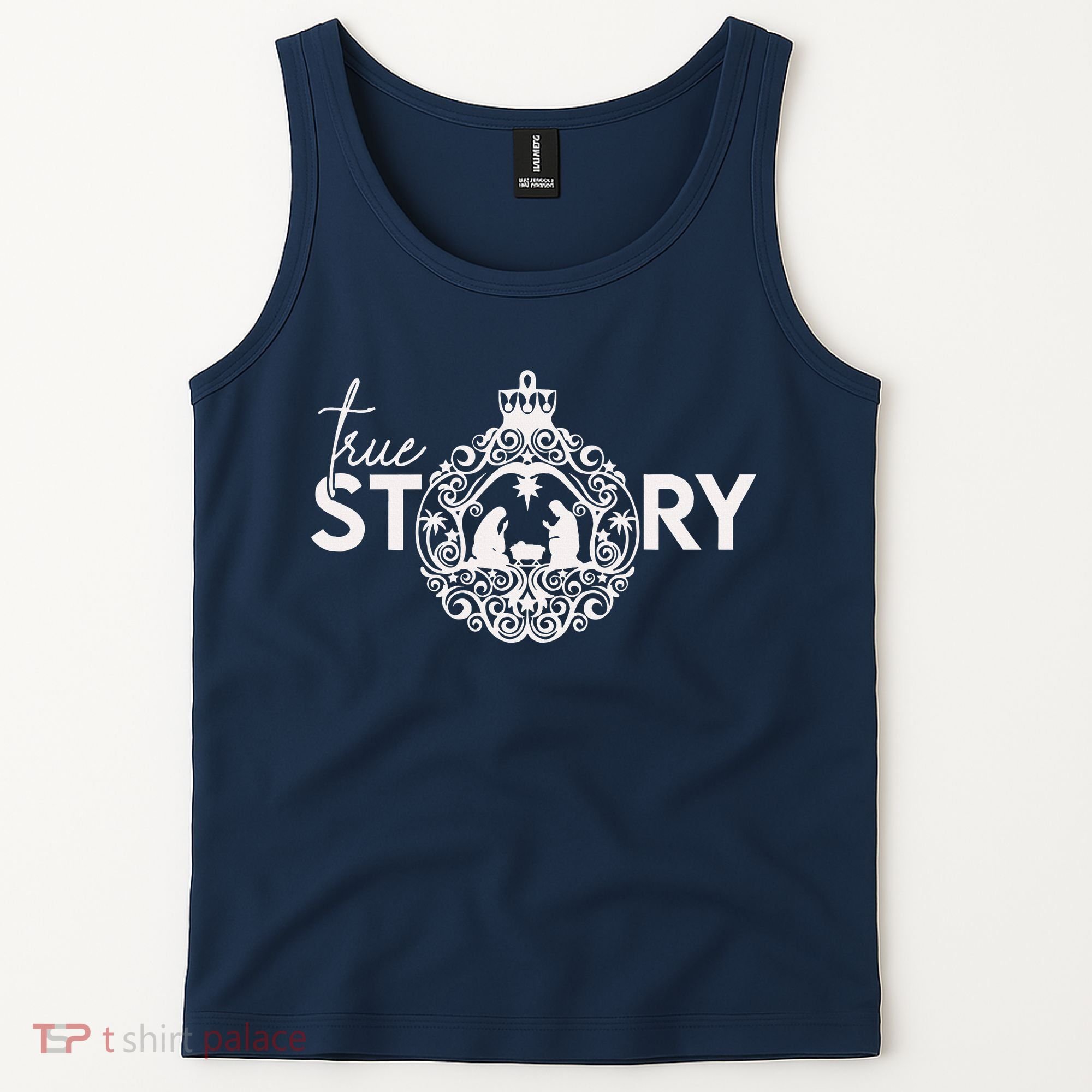 True Story Christmas Nativity Jesus Christian Christmas Tank Top