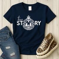 True Story Christmas Nativity Jesus Christian Christmas Women's T-Shirt thumb 3