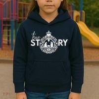 True Story Christmas Nativity Jesus Christian Christmas Kids Hoodie thumb 3