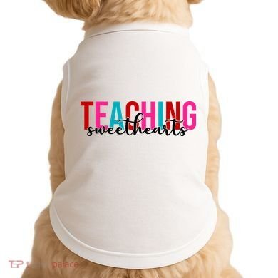 Teaching Sweethearts Colorful Teacher Doggie Tank