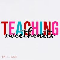 Teaching Sweethearts Colorful Teacher T-Shirt thumb 7