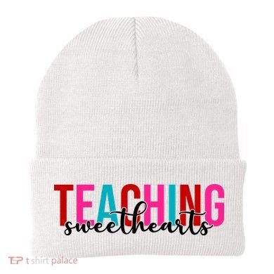 Teaching Sweethearts Colorful Teacher Beanie