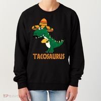 Taco Saurus Cinco De Mayo Dinosaur Women's Sweatshirt thumb 0