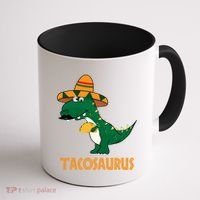 Taco Saurus Cinco De Mayo Dinosaur Coffee Mug thumb 1