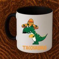 Taco Saurus Cinco De Mayo Dinosaur Coffee Mug thumb 2