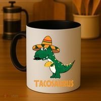 Taco Saurus Cinco De Mayo Dinosaur Coffee Mug thumb 4