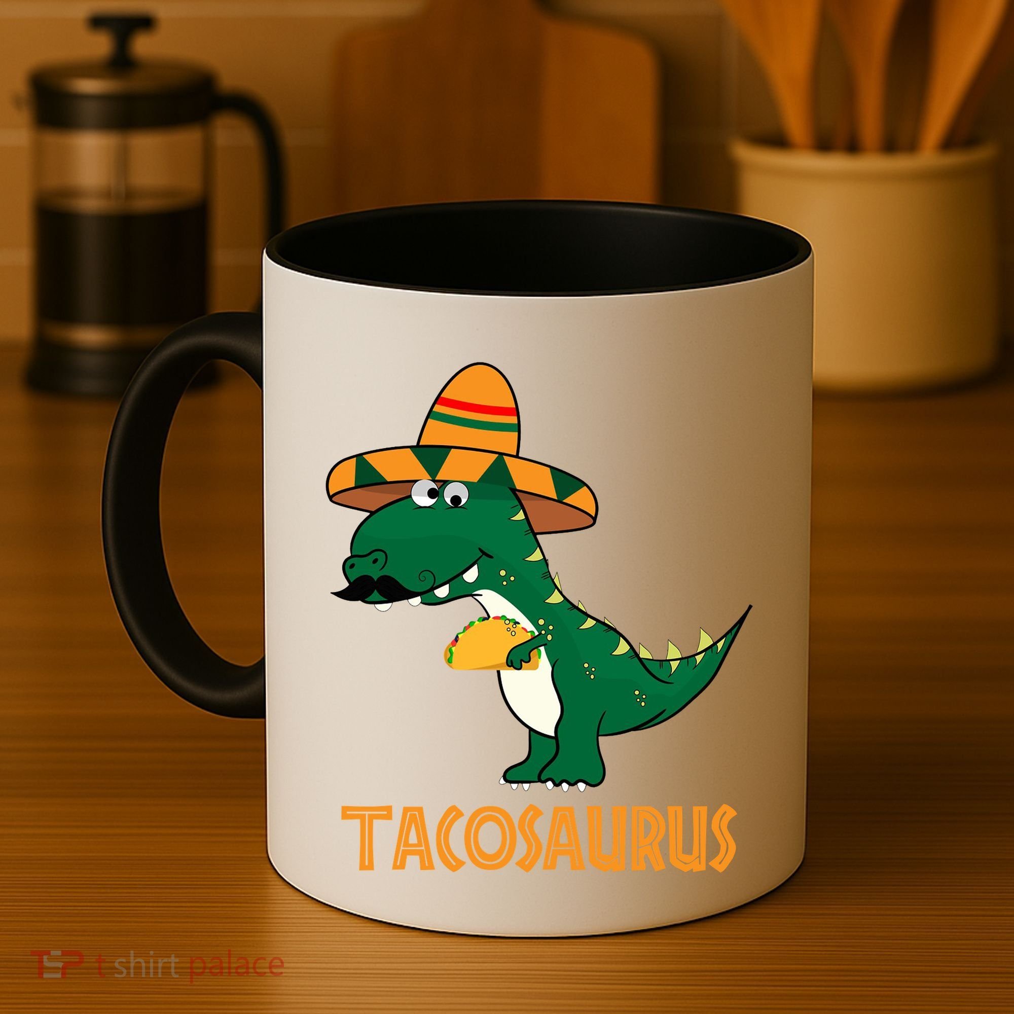 Taco Saurus Cinco De Mayo Dinosaur Coffee Mug