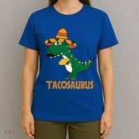 Taco Saurus Cinco De Mayo Dinosaur T-Shirt thumb 4