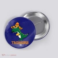 Taco Saurus Cinco De Mayo Dinosaur Button thumb 0