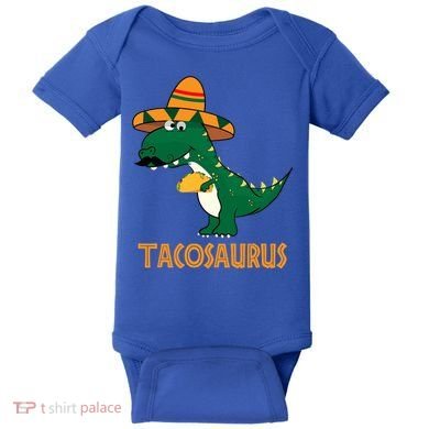 Taco Saurus Cinco De Mayo Dinosaur Baby Bodysuit