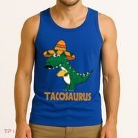 Taco Saurus Cinco De Mayo Dinosaur Tank Top thumb 3