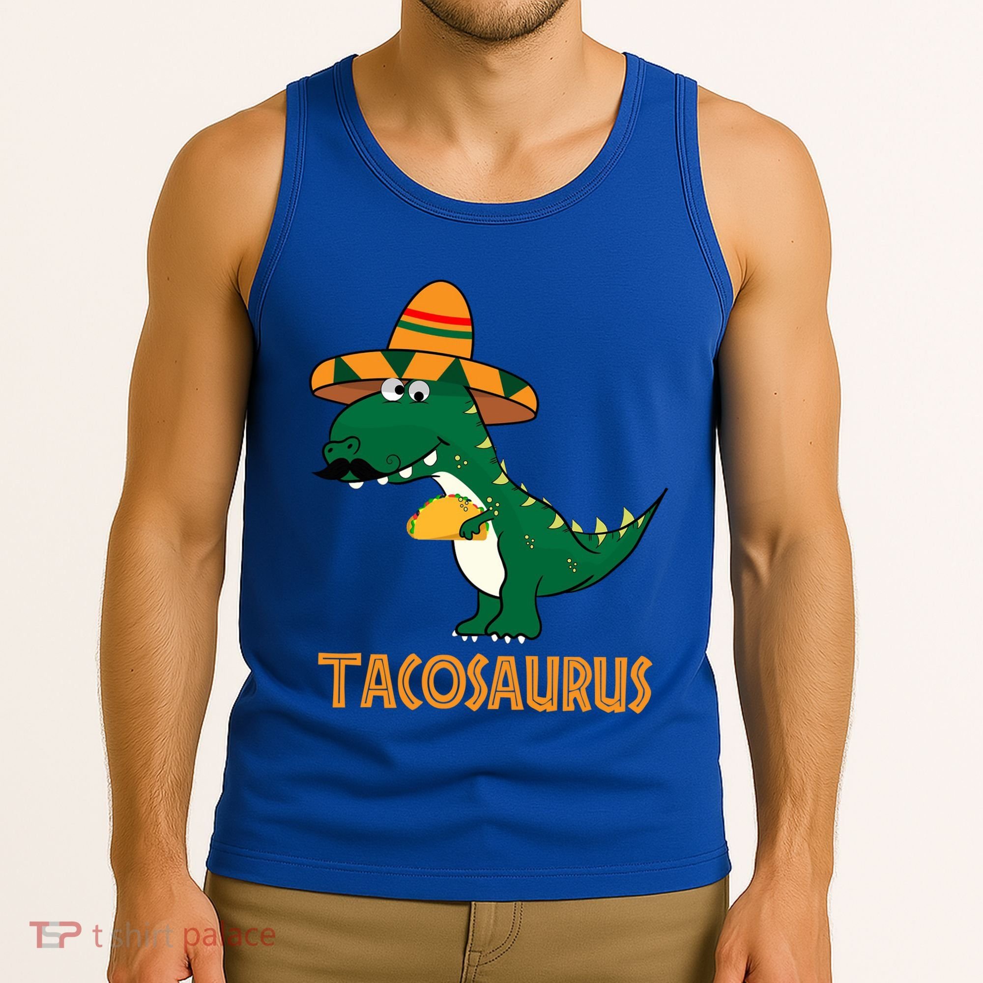 Taco Saurus Cinco De Mayo Dinosaur Tank Top