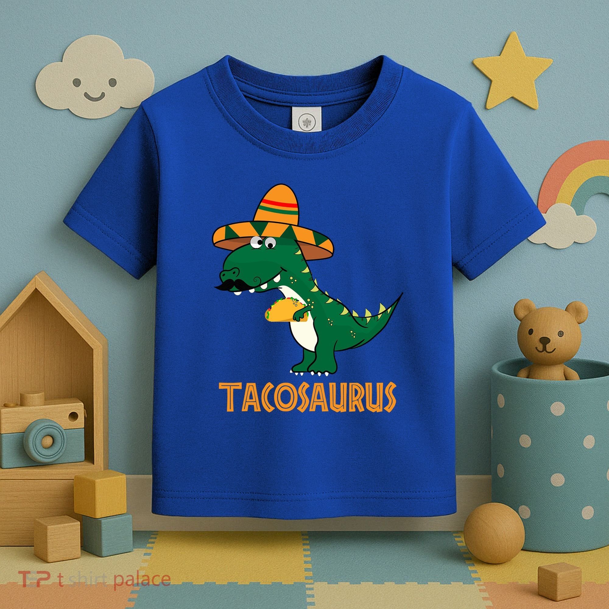 Taco Saurus Cinco De Mayo Dinosaur Toddler T-Shirt