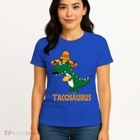 Taco Saurus Cinco De Mayo Dinosaur Women's T-Shirt thumb 4