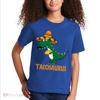 Taco Saurus Cinco De Mayo Dinosaur Kids T-Shirt thumb 2
