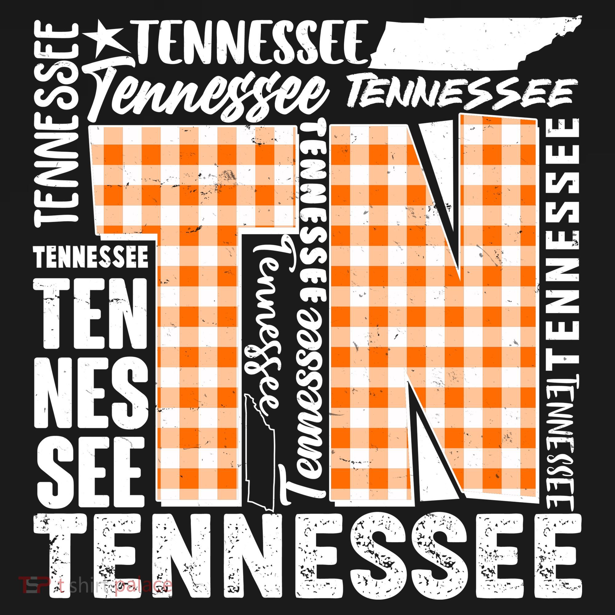 Tennessee State College Sports Fan Word Text Art Women's Hoodie