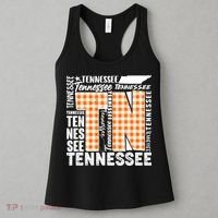 Tennessee State College Sports Fan Word Text Art Women's Tank Top thumb 3