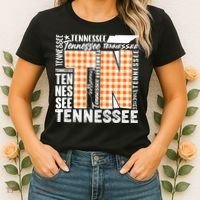 Tennessee State College Sports Fan Word Text Art Women's T-Shirt thumb 2