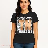 Tennessee State College Sports Fan Word Text Art Women's T-Shirt thumb 4