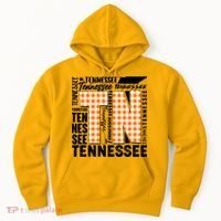 Tennessee State College Sports Fan Word Text Art Hoodie thumb 0