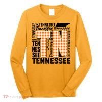 Tennessee State College Sports Fan Word Text Art Long Sleeve Shirt thumb 0