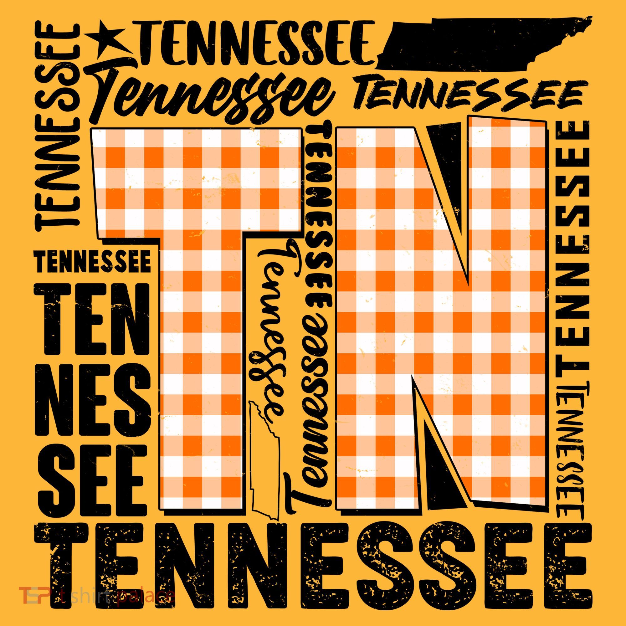 Tennessee State College Sports Fan Word Text Art Long Sleeve Shirt