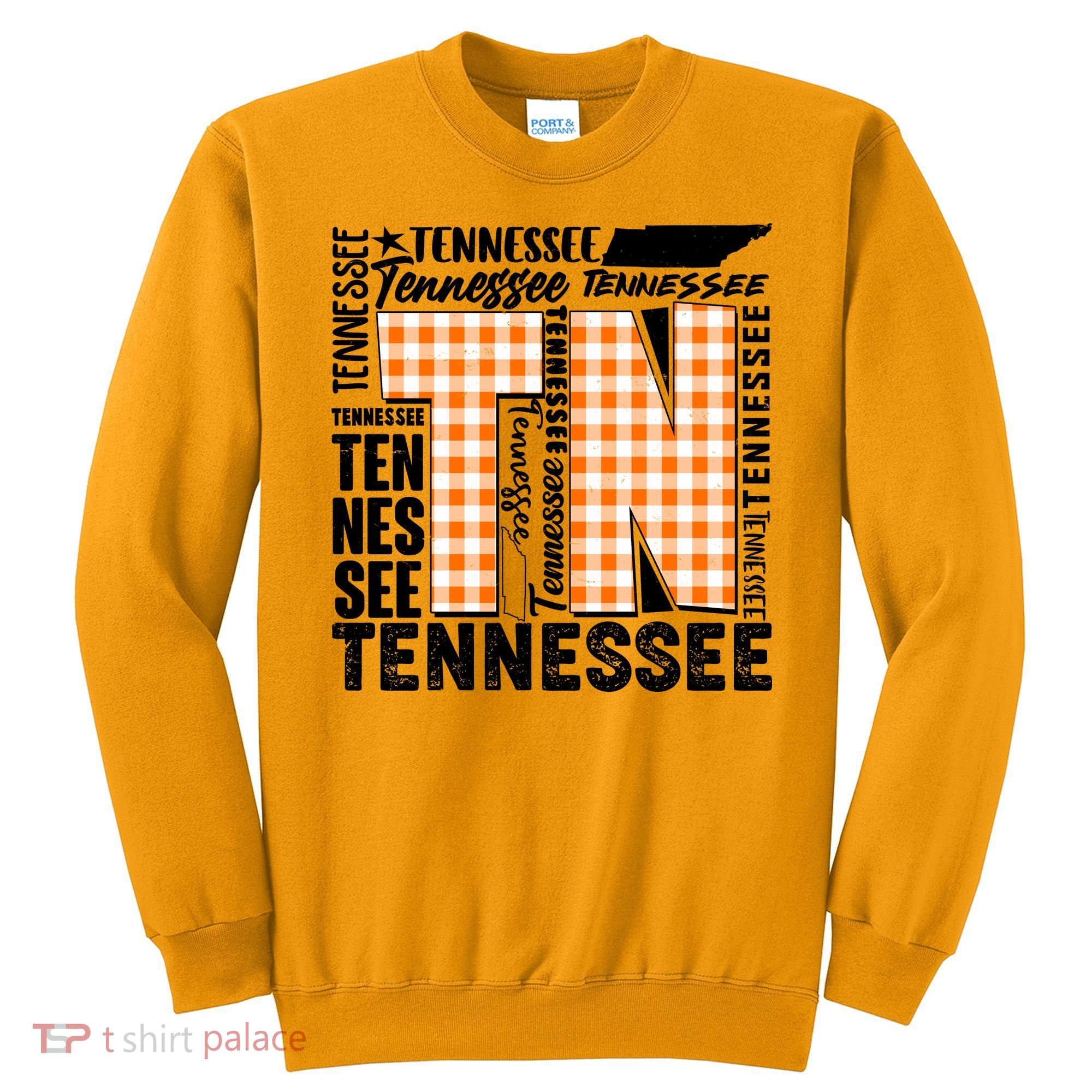 Tennessee State College Sports Fan Word Text Art Sweatshirt