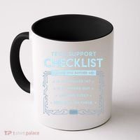 Tech Support Checklist Funny Computer Geek Sysadmin Gift Coffee Mug thumb 0
