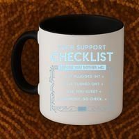 Tech Support Checklist Funny Computer Geek Sysadmin Gift Coffee Mug thumb 2