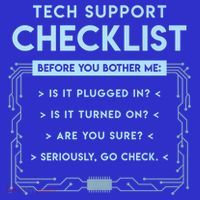 Tech Support Checklist Funny Computer Geek Sysadmin Gift Women's Tank Top thumb 5