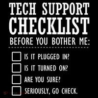 Tech Support Checklist Funny Computer Geek Sysadmin Gift USA-Made Doggie Bandana thumb 2