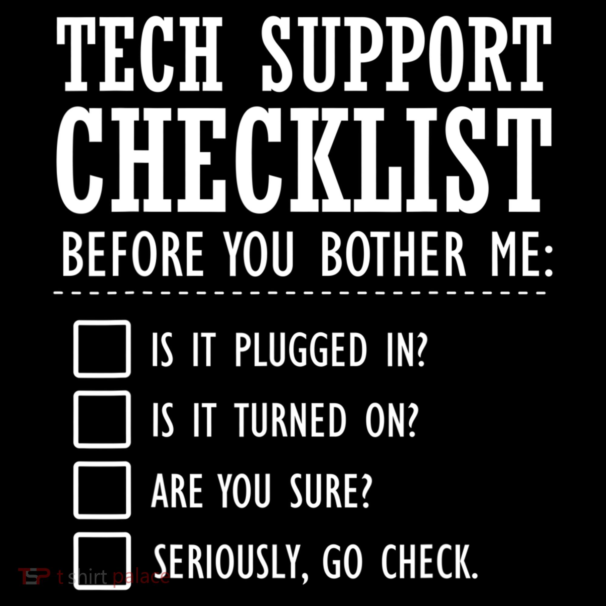 Tech Support Checklist Funny Computer Geek Sysadmin Gift Bucket Hat