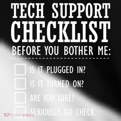 Tech Support Checklist Funny Computer Geek Sysadmin Gift Toddler Fine Jersey T-Shirt