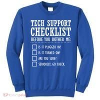 Tech Support Checklist Funny Computer Geek Sysadmin Gift Sweatshirt thumb 0