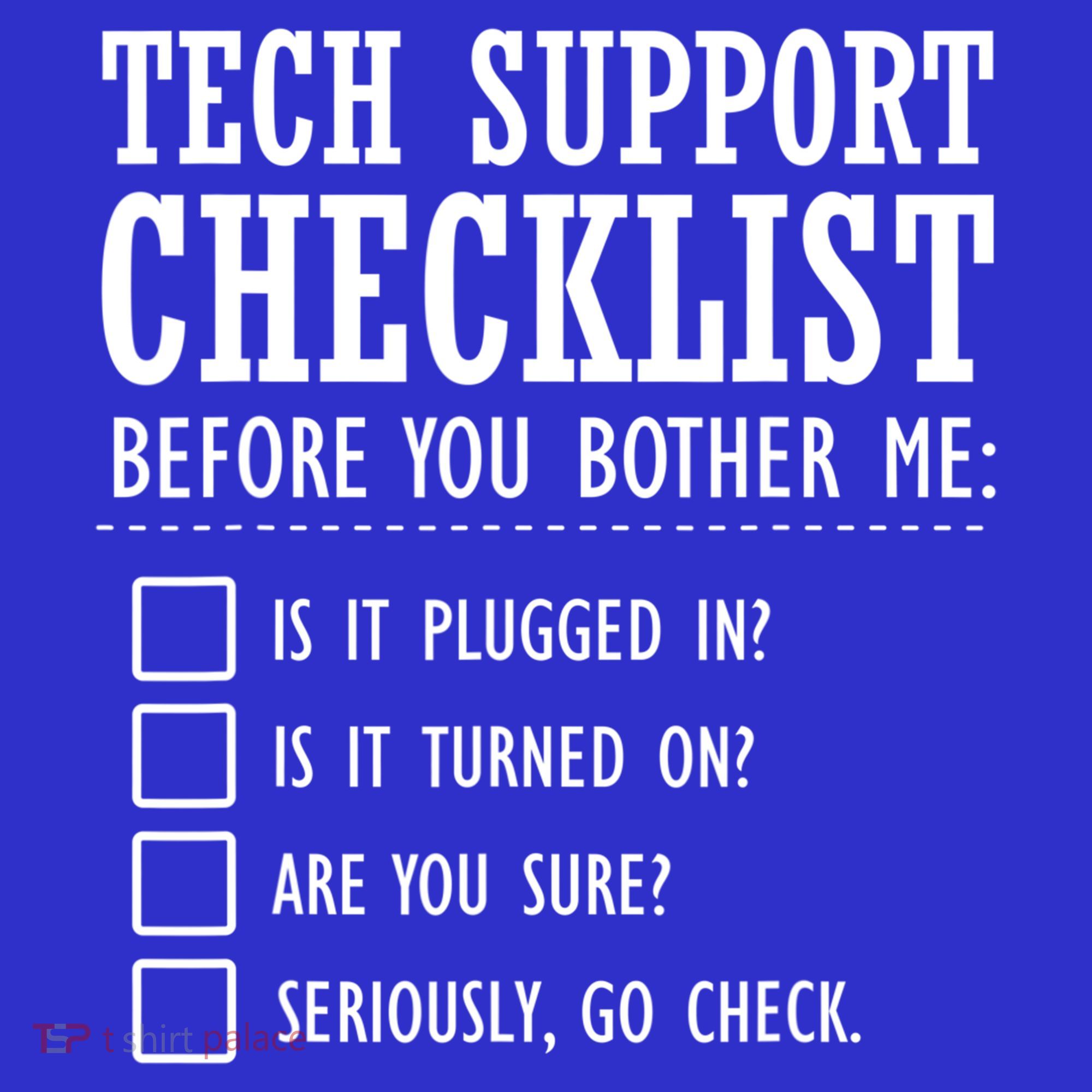 Tech Support Checklist Funny Computer Geek Sysadmin Gift Toddler Hoodie