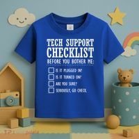 Tech Support Checklist Funny Computer Geek Sysadmin Gift Toddler T-Shirt thumb 3