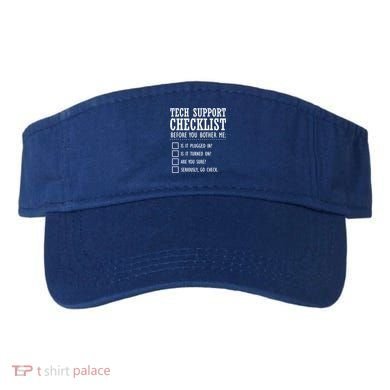 Tech Support Checklist Funny Computer Geek Sysadmin Gift Visor