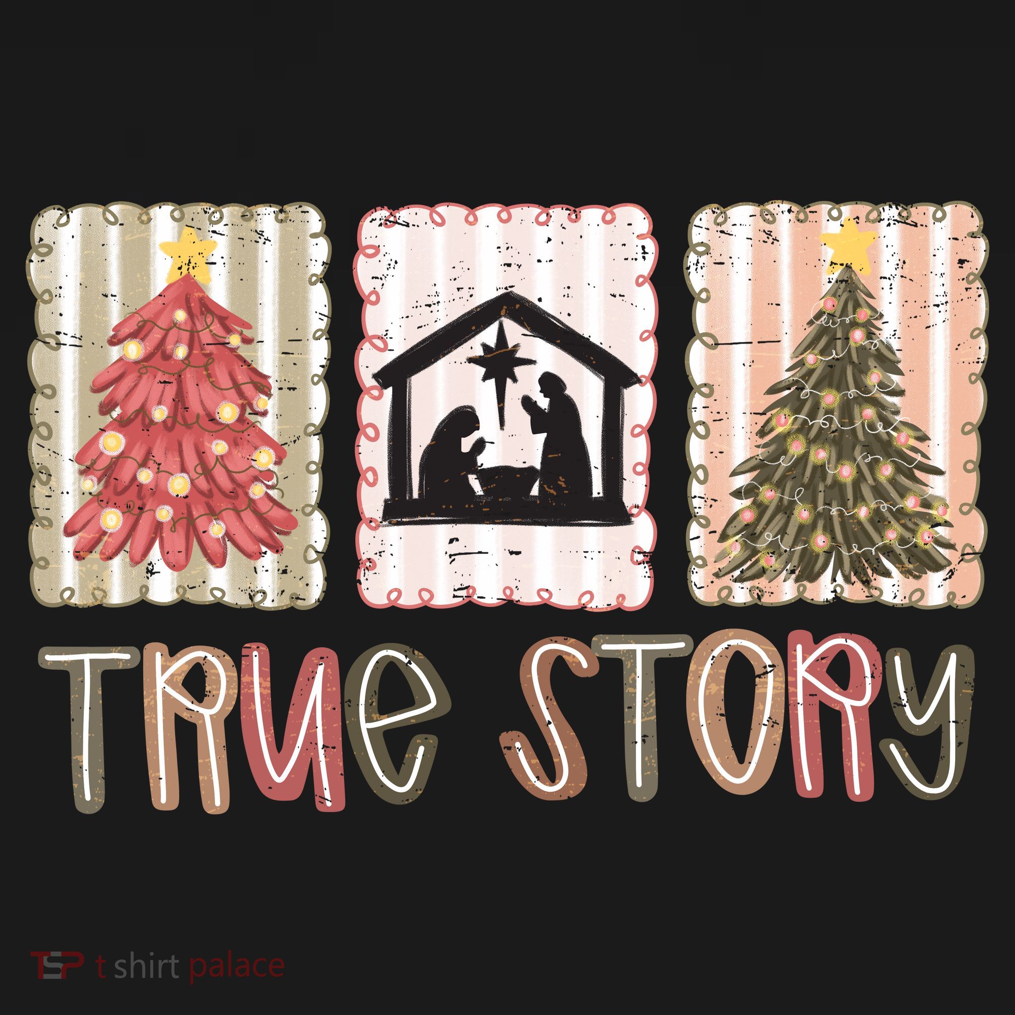 True Story Christian Christmas Jesus Birthday Coaster