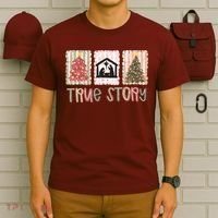 True Story Christian Christmas Jesus Birthday T-Shirt thumb 6