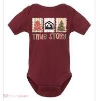 True Story Christian Christmas Jesus Birthday Baby Bodysuit thumb 0