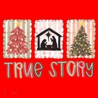 True Story Christian Christmas Jesus Birthday Santa Hat thumb 1