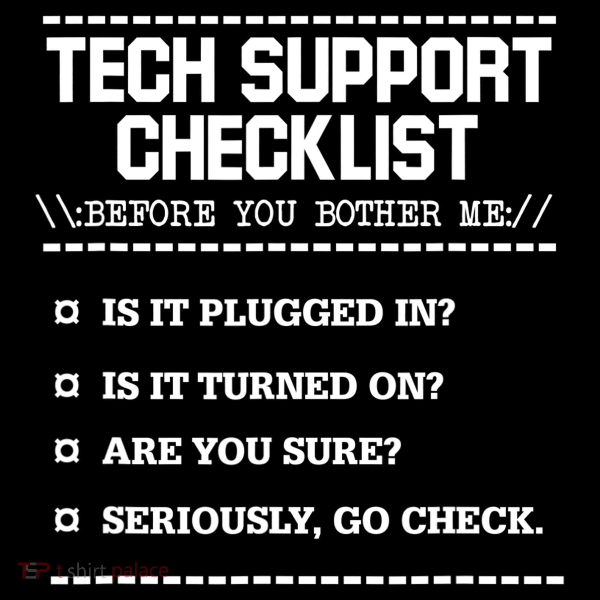 Tech Support Checklist Funny Computer Geek Sysadmin Gift Bucket Hat