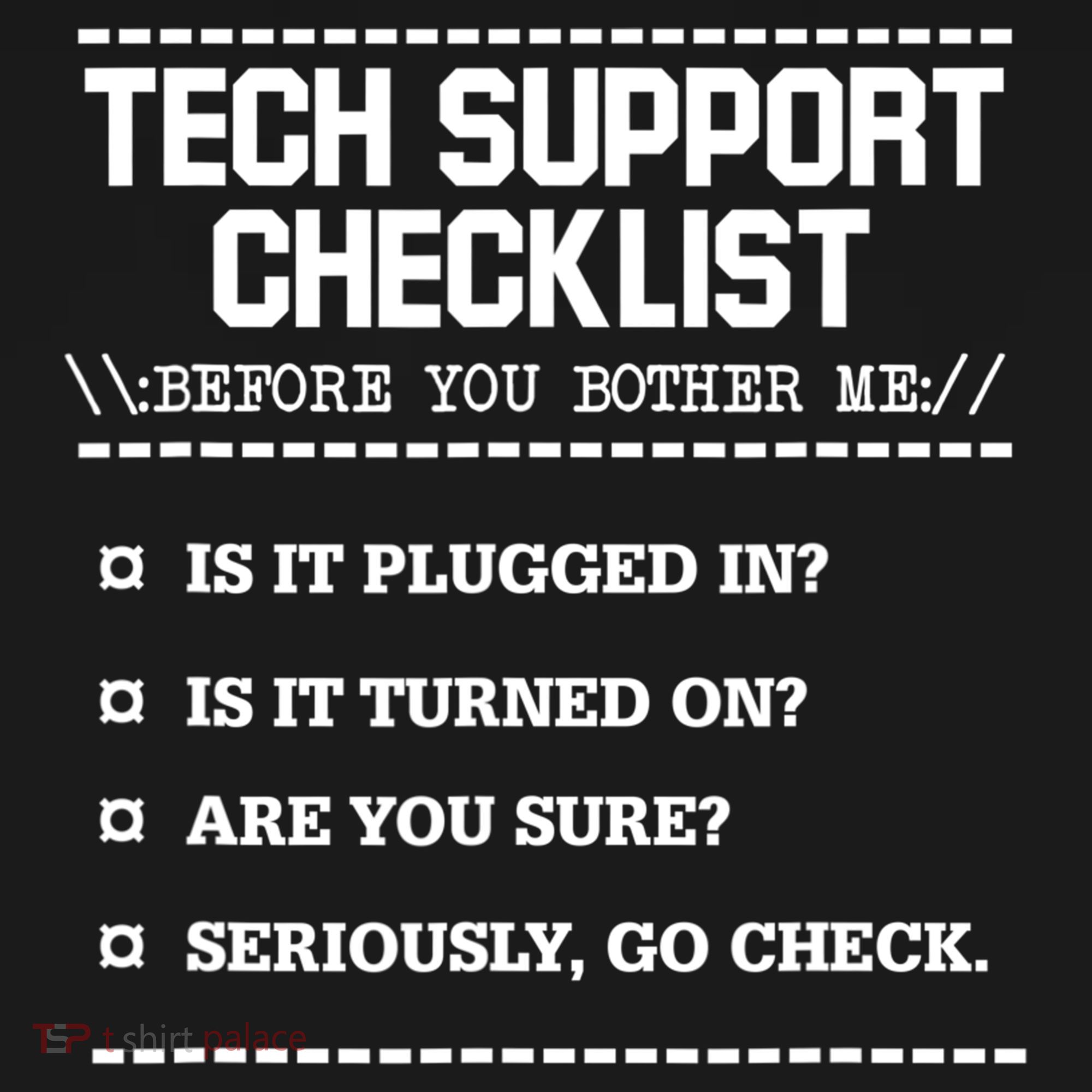 Tech Support Checklist Funny Computer Geek Sysadmin Gift Pajama Set
